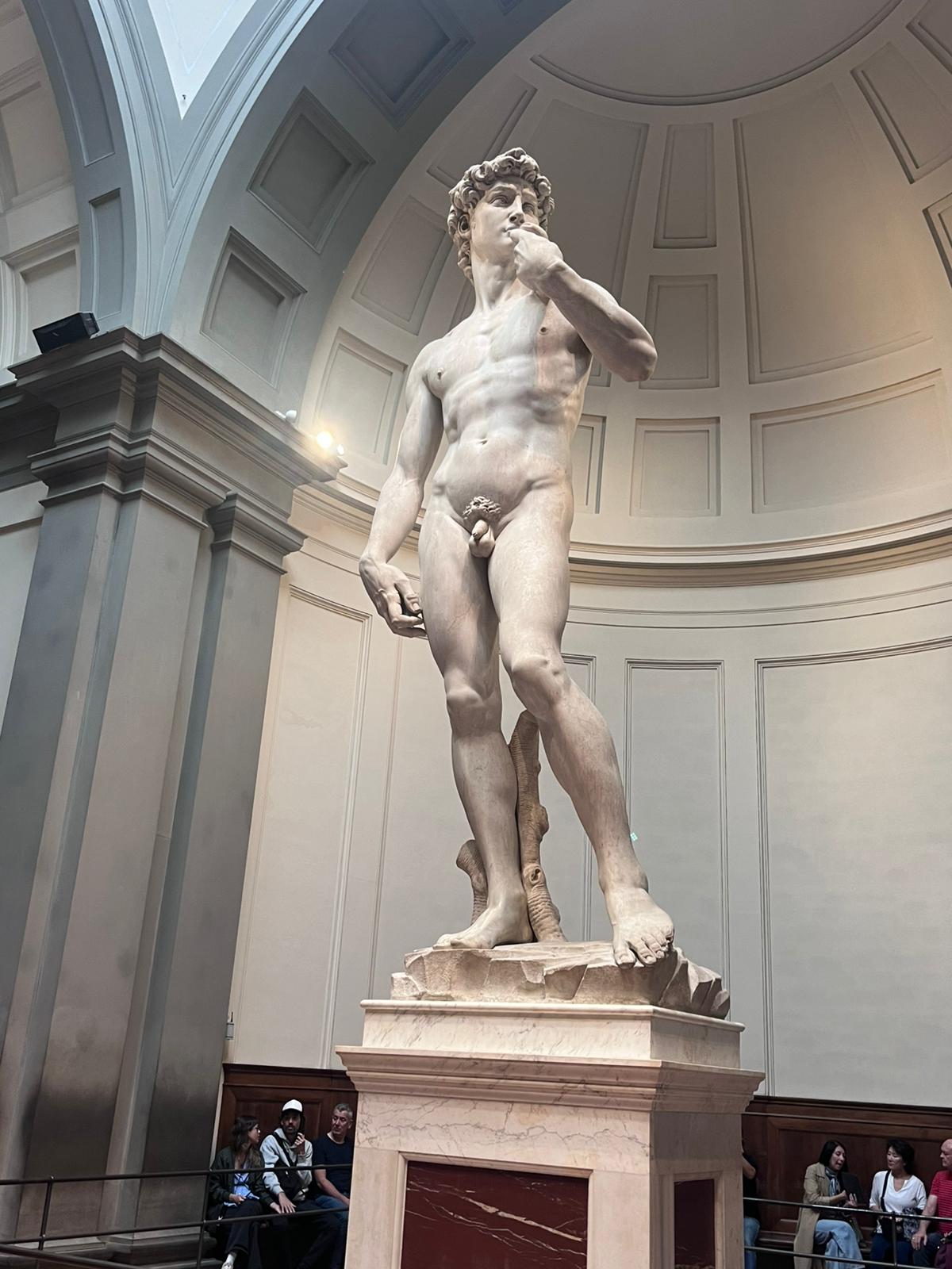 Michelangelo’s David at the Accademia Gallery in Florence