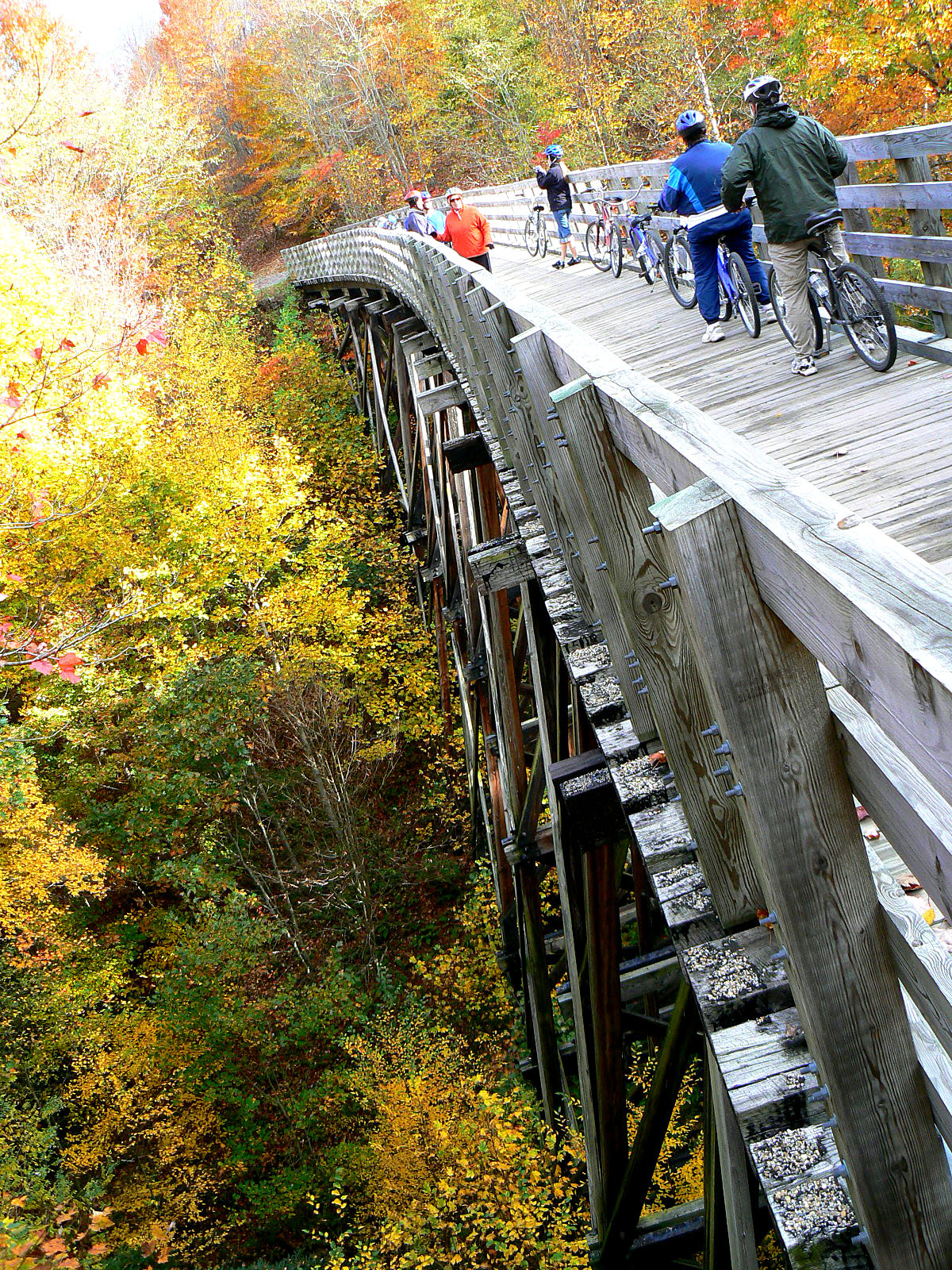 Virginia Creeper Trail trestle bridge